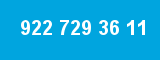 922 729 36 11 922 729 36 11